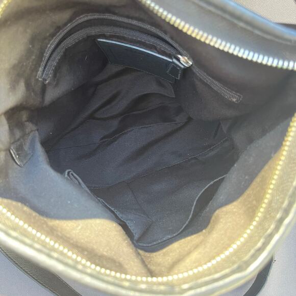 COACH Signature Optic Chain Bag, Black, Canvas with Leather Trim - Picture 11 of 12